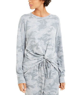 Juniors' Cozy Twist-Front Top | Macys (US)