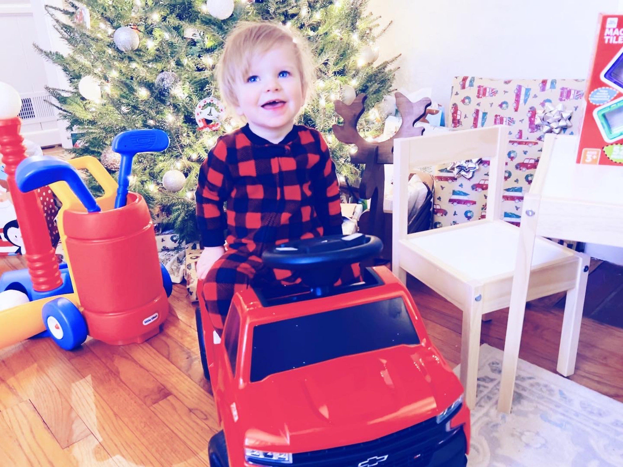 There is nothing sweeter than the JOY in the eyes of a precious blue-eyed baby boy on Christmas morning 🥹👼🏼🎄♥️ !!! Hands-down, the most magical Christmas morning of my life - getting to see the light and wonder on sweet Judson’s face as he got to see what Santa brought him!! 🎅🏽🦌🎁 Our little country baby boy sure did love his big red truck 🛻 (to match his daddy 🫶🏽🥰) and his baseball bat ⚾️ !! Thank you, Jesus, for the sweetest little Christmas morning with our little Judson - and now we are headed to spend time with my family in Charlotte for the next few days and my heart is so full!! Merry Merry Christmas, from our family to yours!! 🌲🤍✨

…

#emilysayswes #judsoncarpentermabry #eighteenmonthsold #eighteenmonthold #eighteenmontholdbaby #eighteenmontholdboy #judsonmonthbymonth #sweetjudson #oursweetboy #oneyearold #oneyearoldbaby #oneyearoldbabyboy #oneyearoldboy #gratefulmotherhood #thankyoulord #mysweetboys #decembermemories #christmastime #christmasseason #christmastraditions #christmas22 #christmasmorning #joytotheworld #merrychristmas #christmasmorningjoy #santacametovisit 

#LTKHoliday #LTKbaby #LTKSeasonal