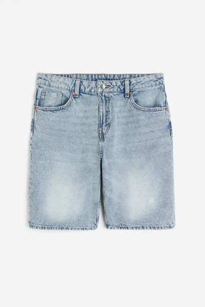 Low Denim Shorts - Light denim blue - Ladies | H&M US | H&M (US + CA)