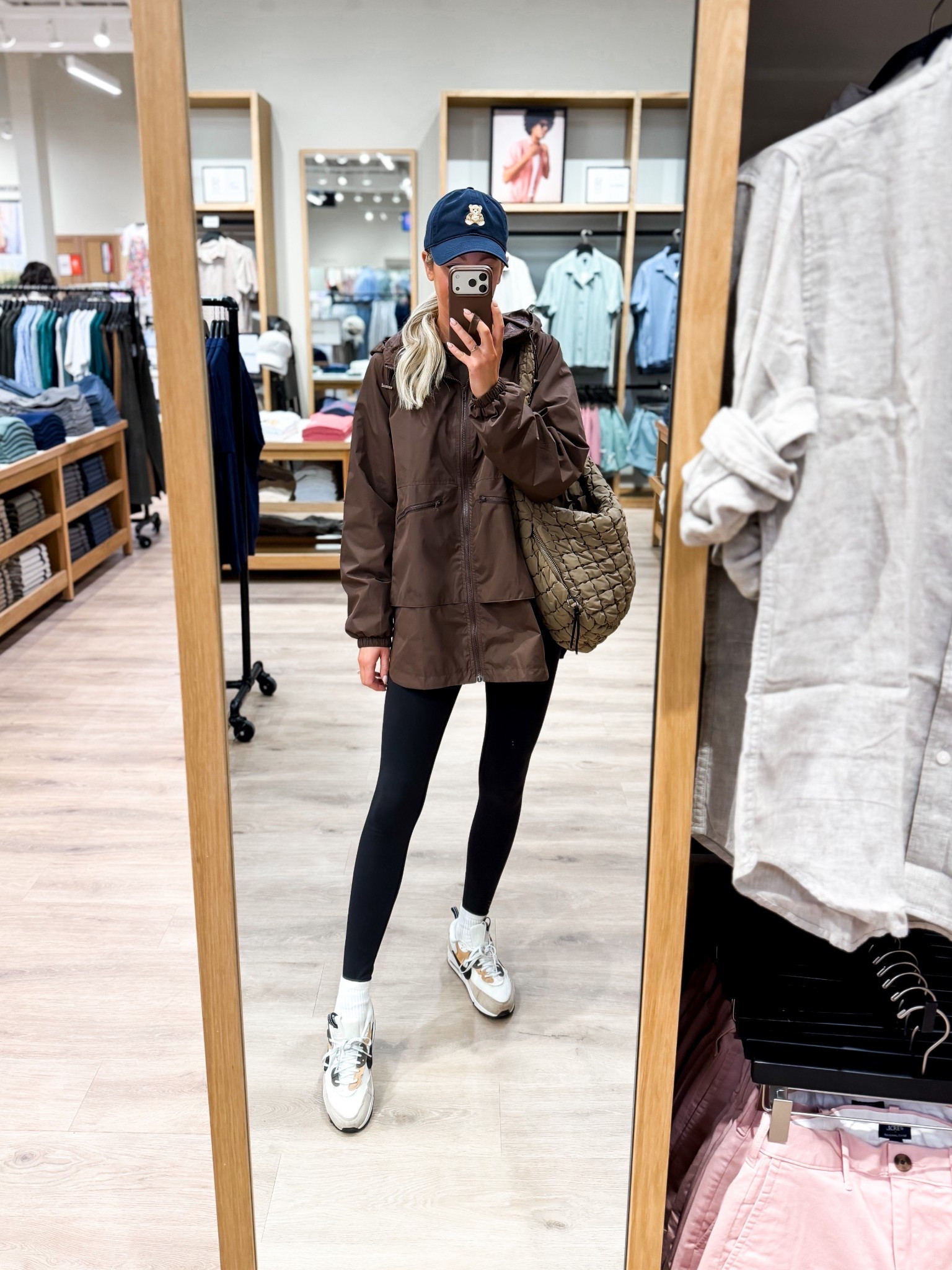 Ootd! What’s I’m wearing for school drop off, a Target run, and a JCrew Factory shopping spree!😇 this Amazon rain coat is the GOAT- the length, the color, the fit! Paired with my go-to Alo crewneck + Lululemon no front seam leggings!  

#LTKootd #LTKActive #LTKdayinmylife