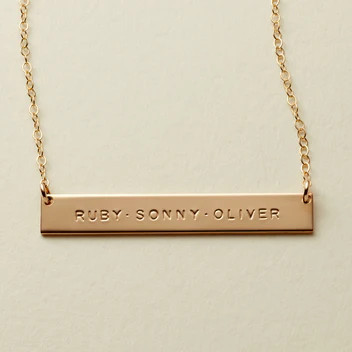 Everly Bar Necklace | Made by Mary (US)