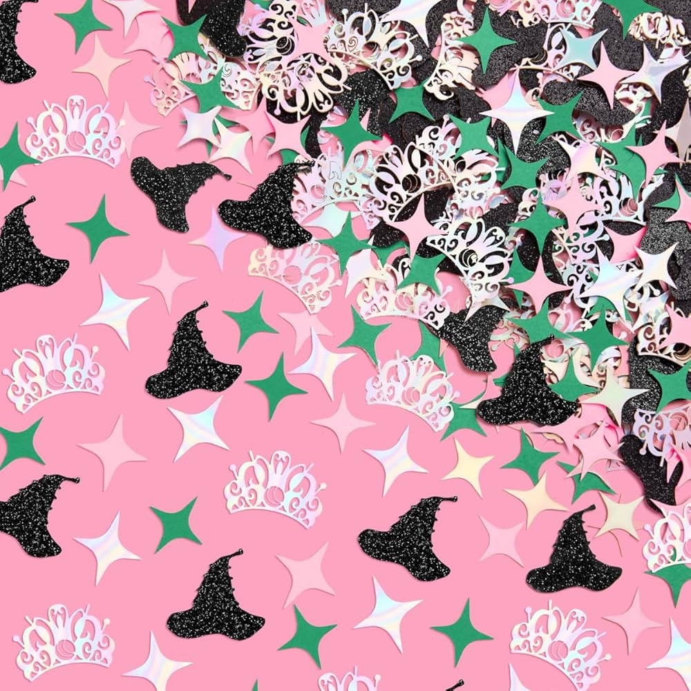 xo, Fetti Pink + Green Witch Confetti, Glitter + Iridescent Foil - 200 pc | Kids Wizard Party Dec... | Amazon (US)