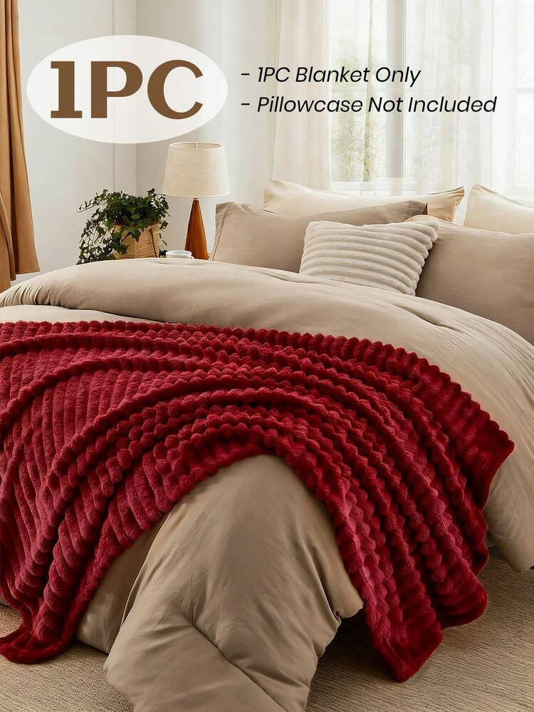 Burgundy Blanket  | SHEIN