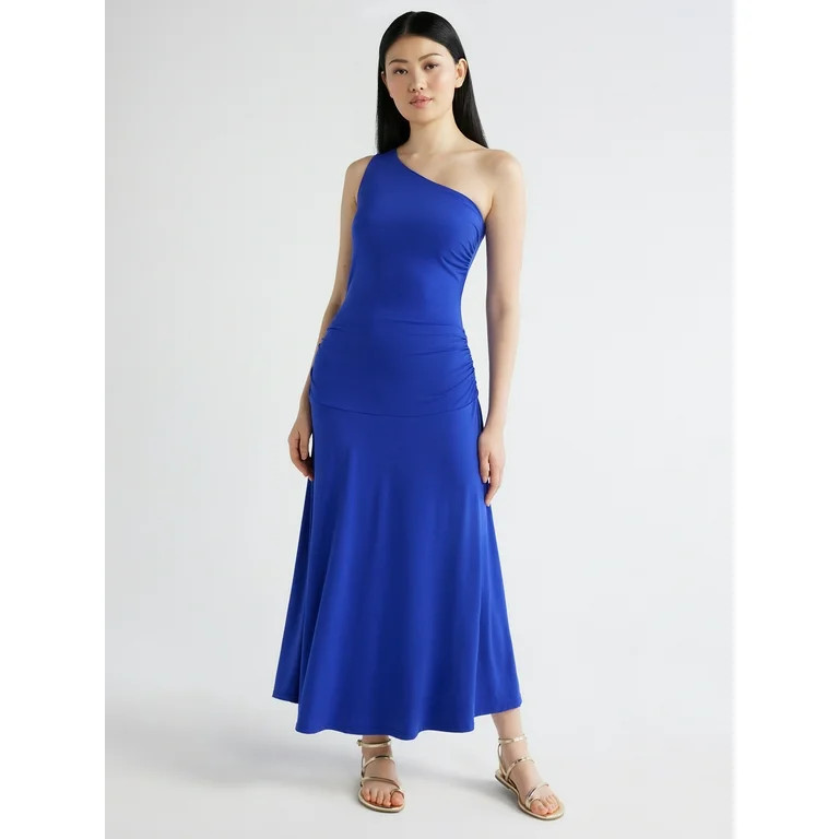 Scoop Women’s One Shoulder Dress, XS-XXL | Walmart (US)