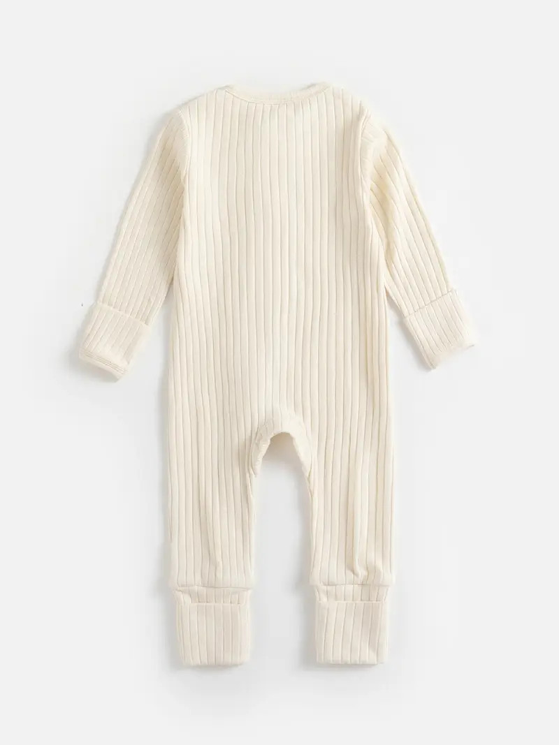 Multicolor Solid Simple Versatile Long Sleeve Jumpsuit Zipper Bodysuit | Temu Affiliate Program