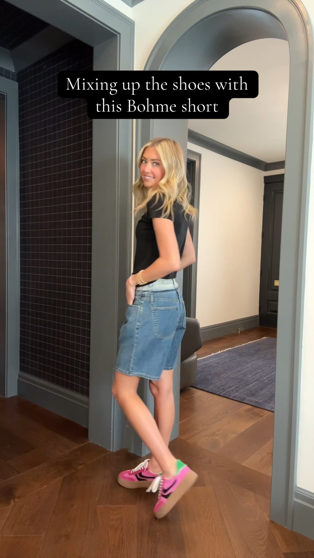 Bohme short with a few different cute tennis shoes and summer Birkenstocks looks. Loving the casual and going out feel. Perfect for a busy summer day. 

#LTKSeasonal #LTKFindsUnder100 #LTKShoeCrush