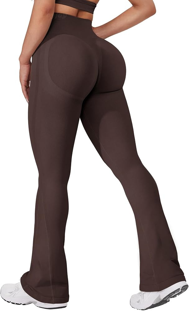 VOYJOY Mini Flared Impact Leggings for Women 30" Seamless Hidden Scrunch Butt Lift Workout Leggin... | Amazon (US)