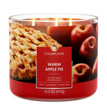 Goose Creek 3-Wick Warm Apple Pie Scented Jar Candle, 14.5oz. | Walmart (US)