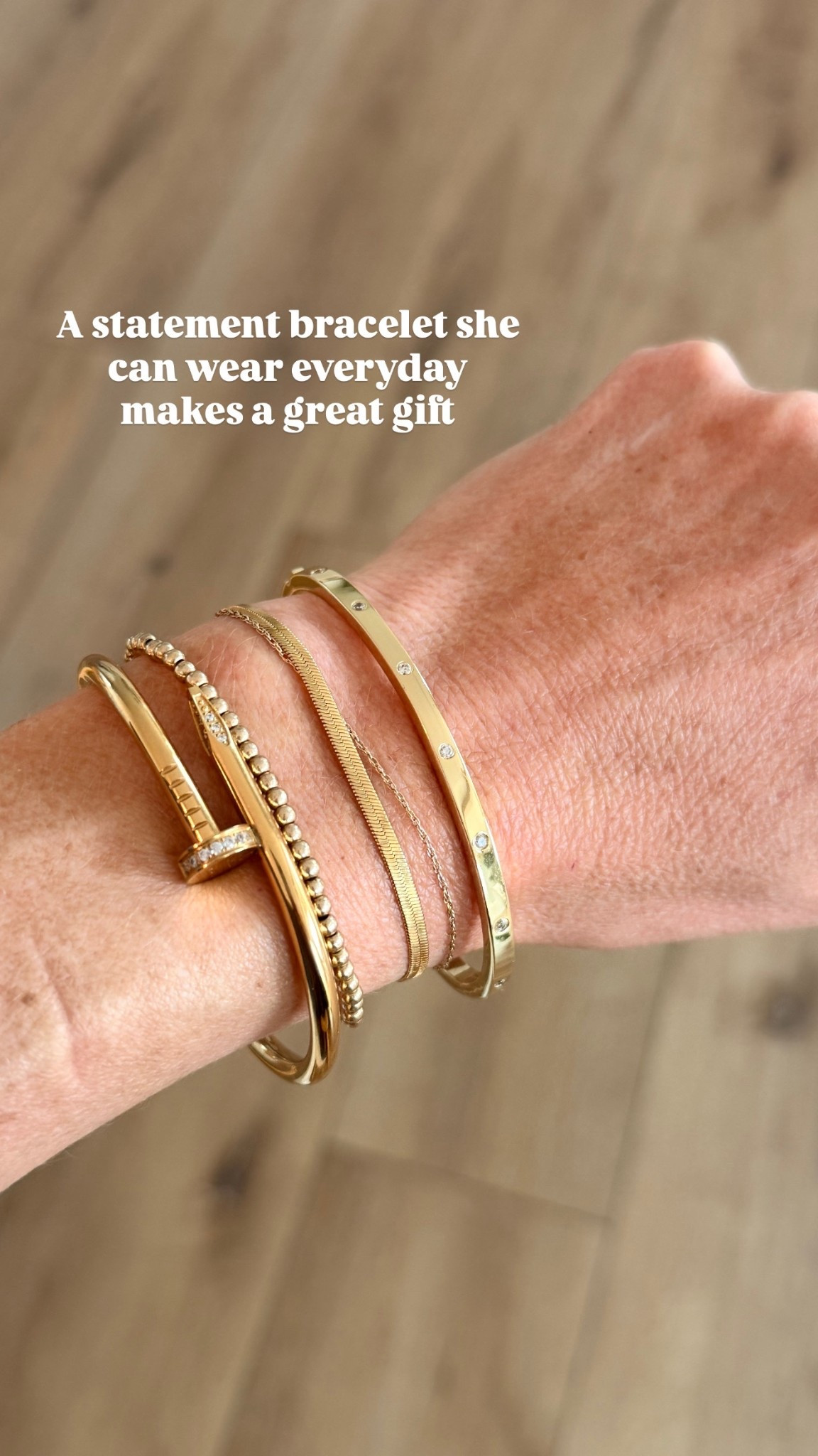 My daily bracelet stack - timeless pieces that make a great gift for a mom in your life!

#LTKMothersDay #LTKmomlife #LTKOver40