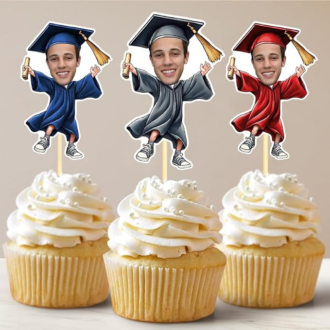 Personalized cupcake toppers graduation, Graduation cupcake toppers, graduation cupcake toppers 2... | Amazon (US)