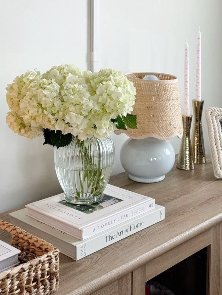 hydrangeas, either live or faux, are one of the best additions to a space, bringing in the classy and timeless feel and filling any space with spring/summer joy. flowers in general, and especially hydrangeas, are a personal favorite of mine whenever i work on an interior design of a space, whether it is a living room, bedroom, kitchen, or patios <3

#LTKmorningroutine #LTKHome #LTKSeasonal