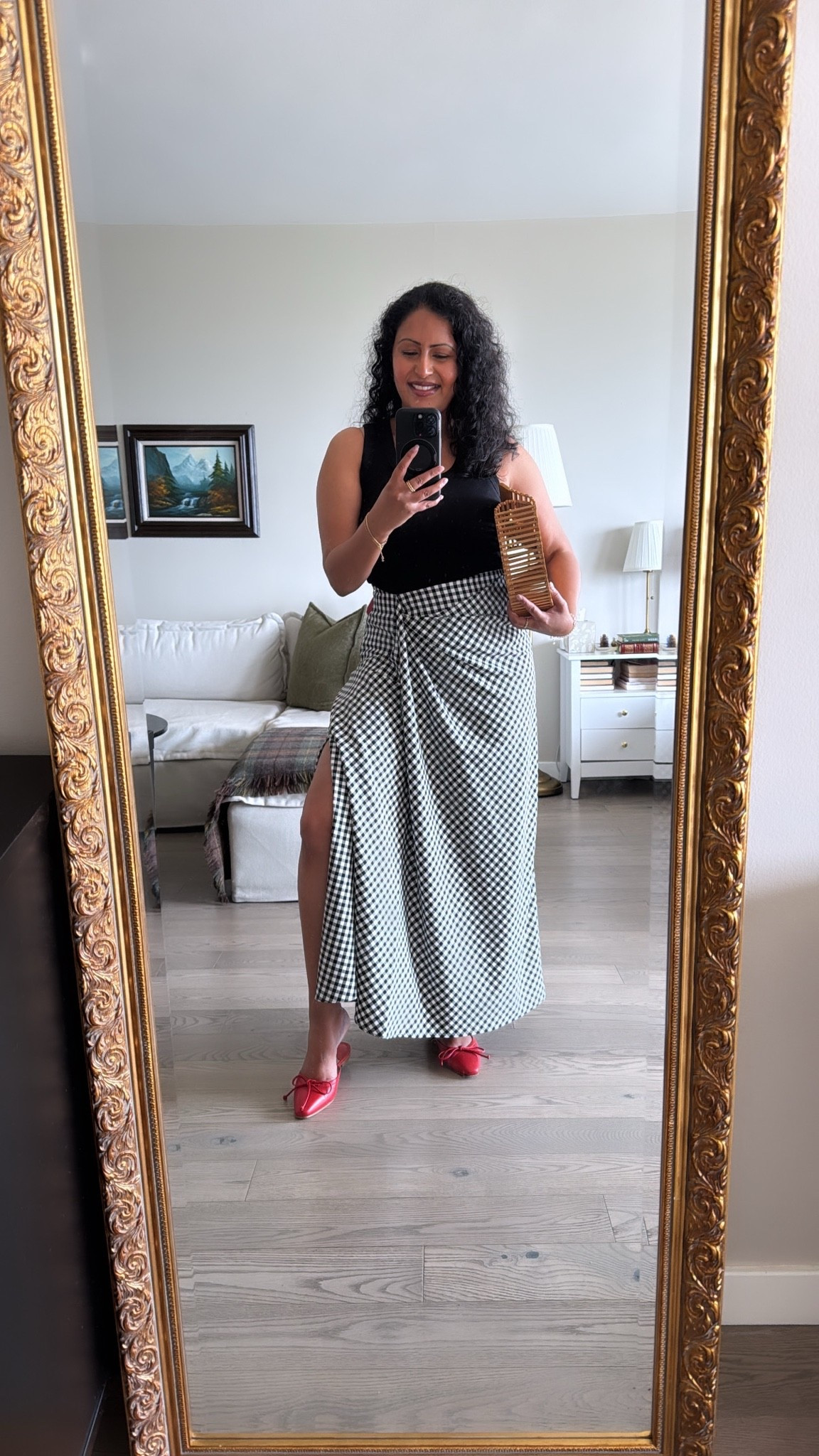 Zara gingham skirt perfect for summer styling 🖤

#LTKootd #LTKPetite #LTKSeasonal