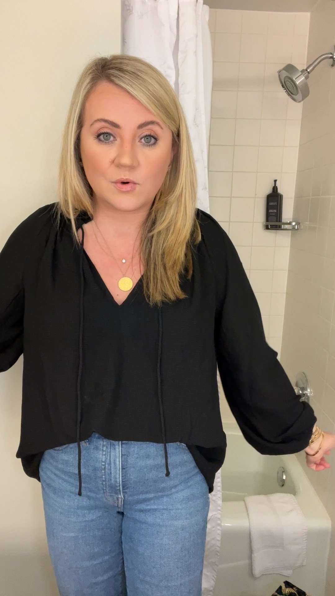 What I wore to the office this week // madewell jeans, H&M blouse, black blouse, workwear

#LTKstyletip #LTKunder50 #LTKworkwear