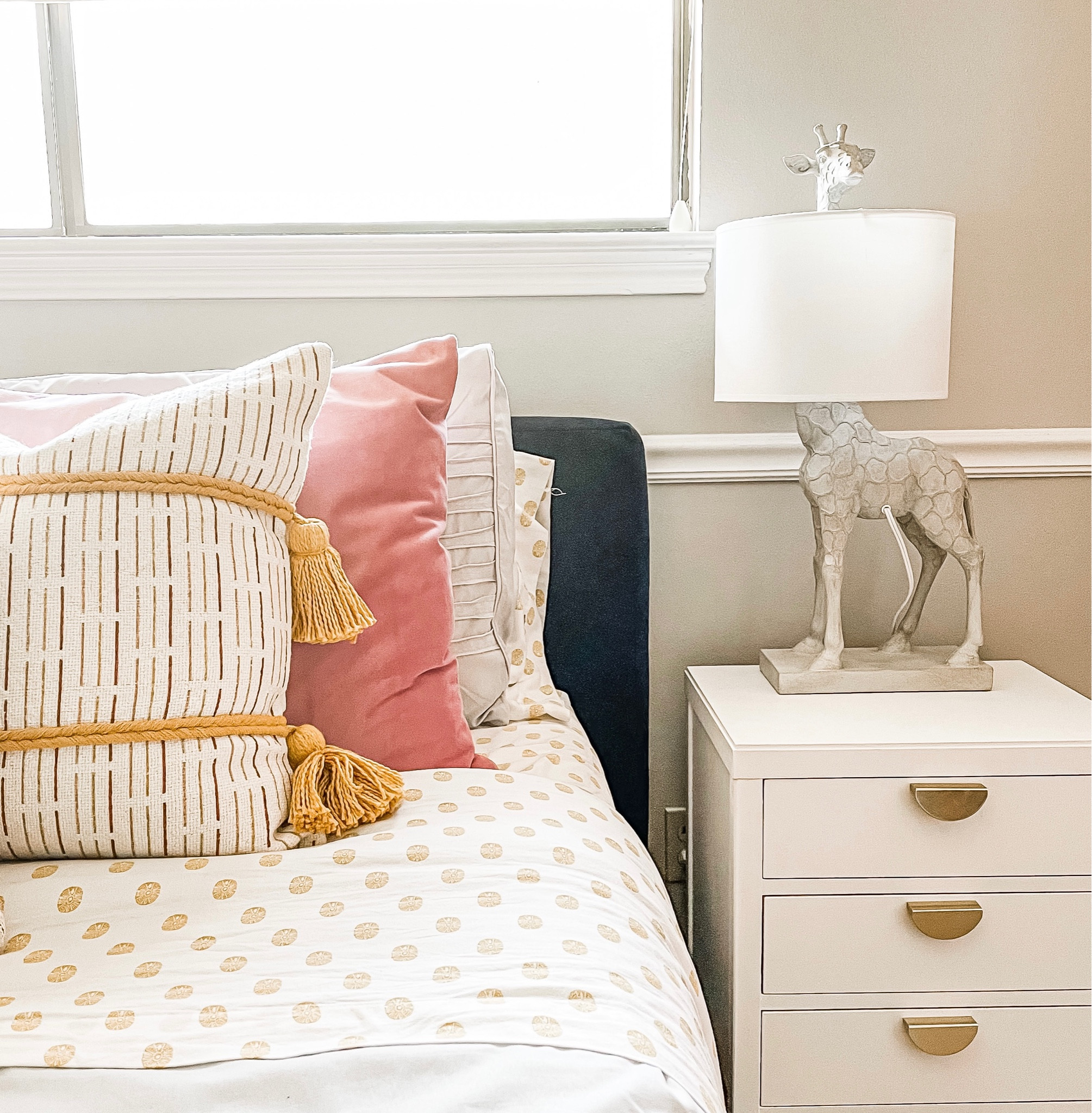 Giraffe lamps are a fave in this room. 
Animal lamps, giraffe decor, giraffe lamp, velvet pillow

#LTKhome #LTKstyletip #LTKunder100