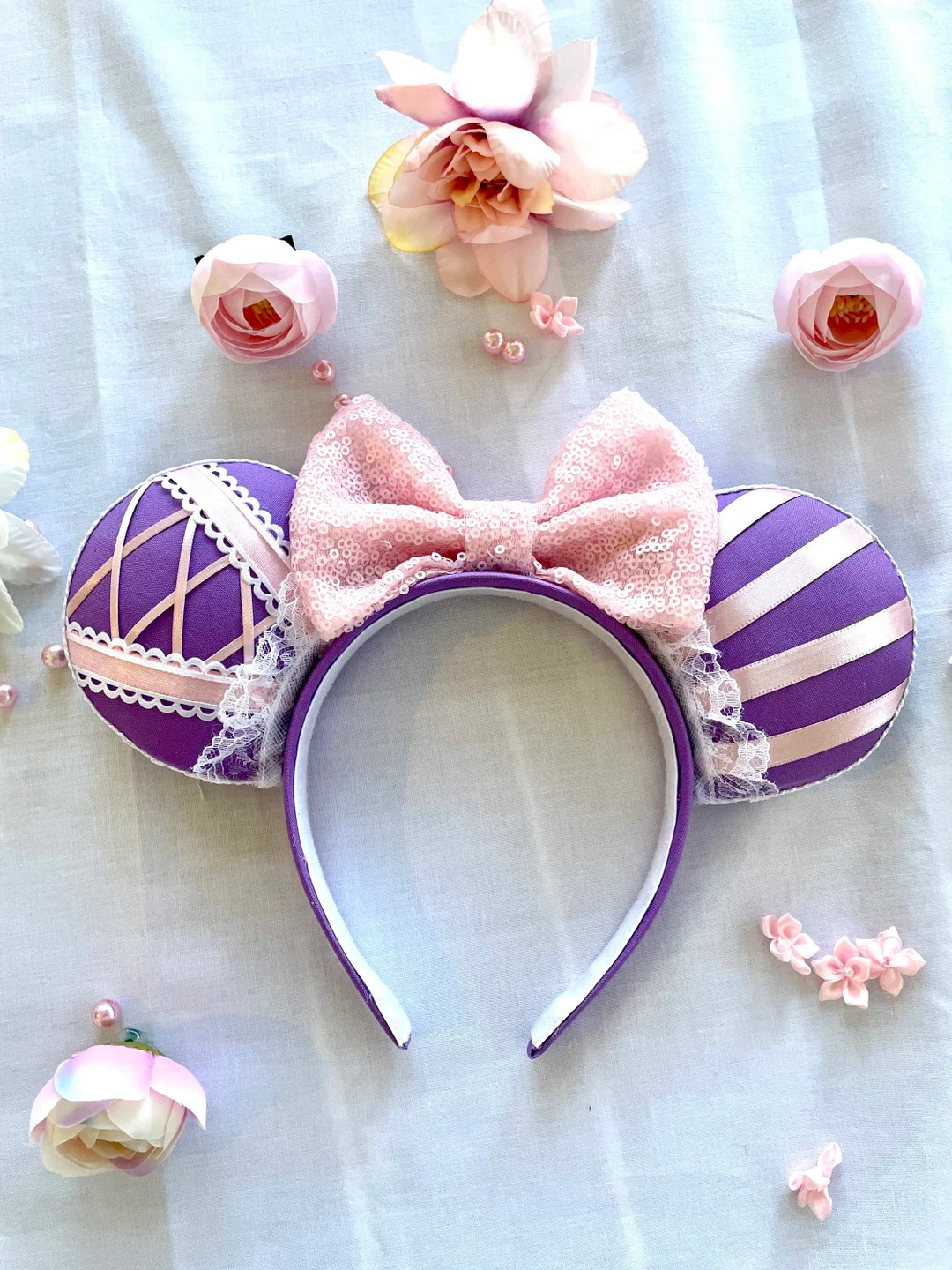 Rapunzel Ears Headband: Purple Princess Mouse Ears - Etsy | Etsy (US)
