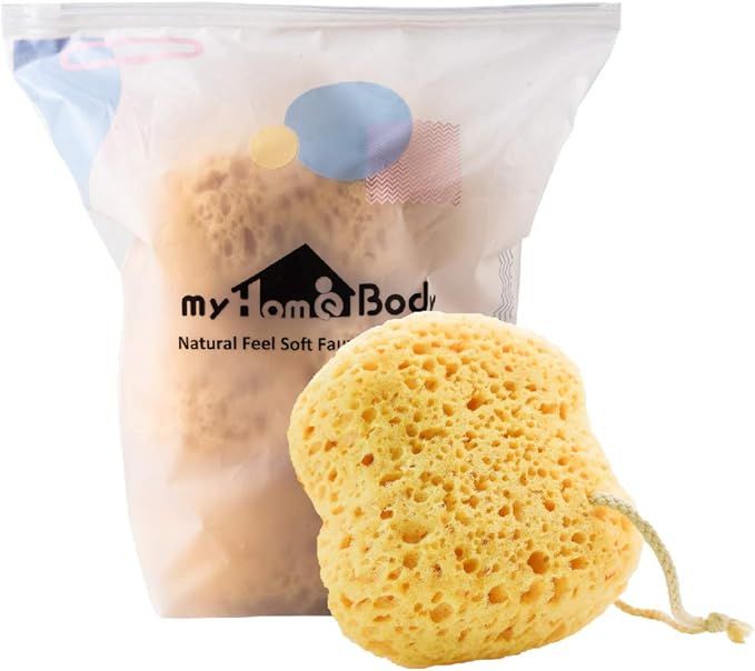 myHomeBody Premium Bath Sponge, Foam Loofah Sponge, Body Sponge for Shower - Large Size, Lots of ... | Amazon (US)