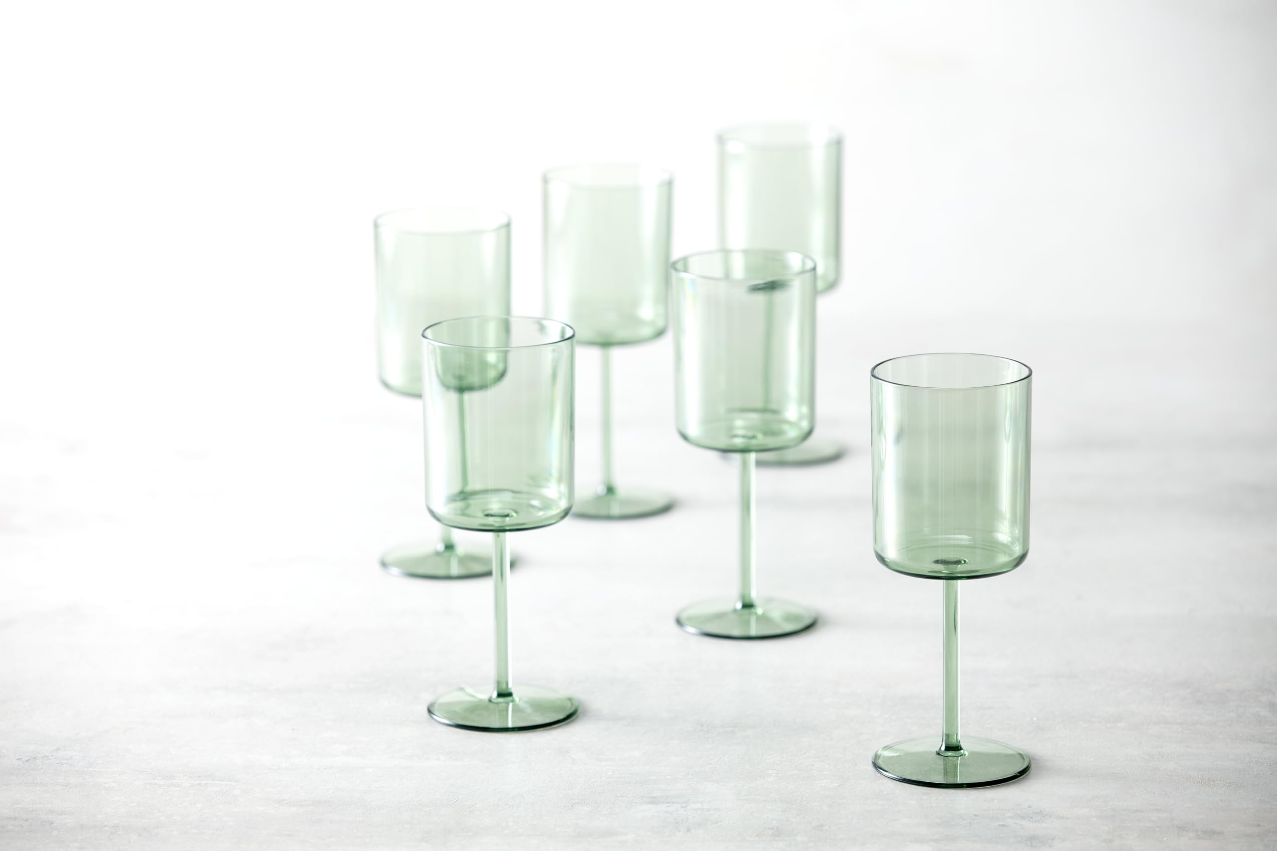 Fortessa Urbo Outdoor CoPolyester, 14 Oz. White Wine (Set of 6), Sage Green | Amazon (US)