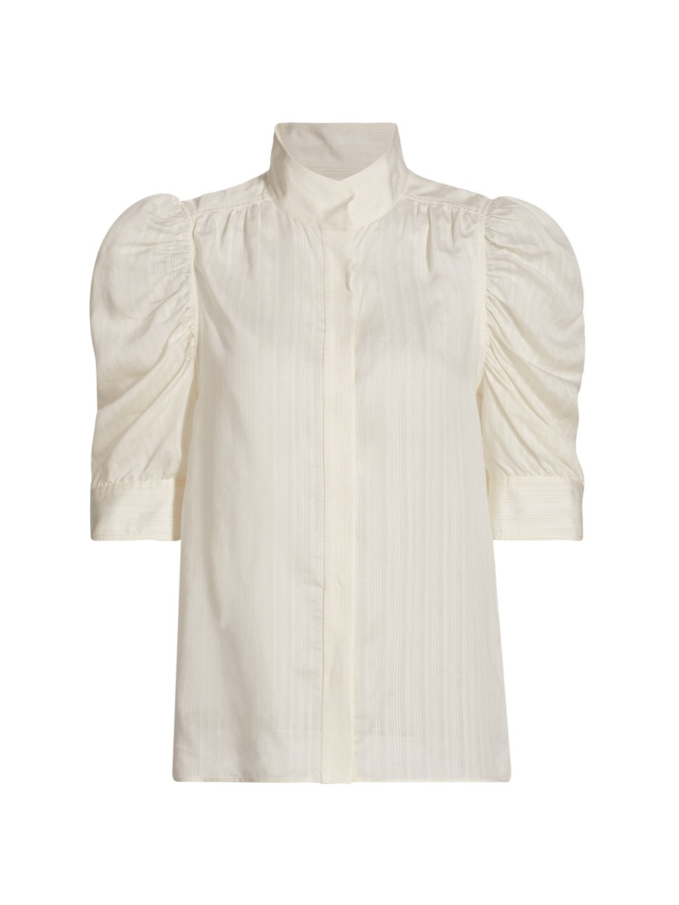 Women's Gillian Stripe Button-Front Shirt - Bone - Size XL - Bone - Size XL | Saks Fifth Avenue