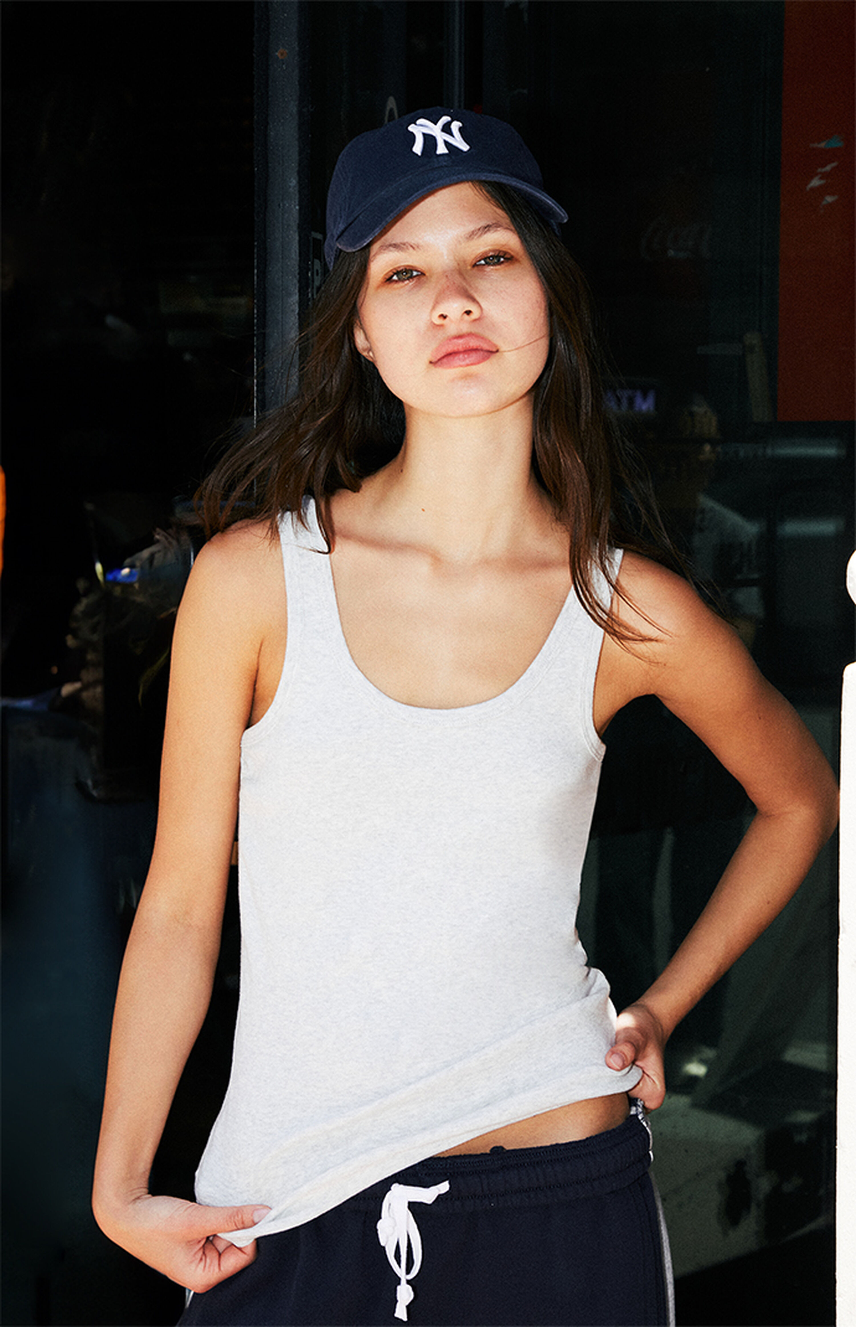John Galt Light Gray Sheena Tank Top | PacSun