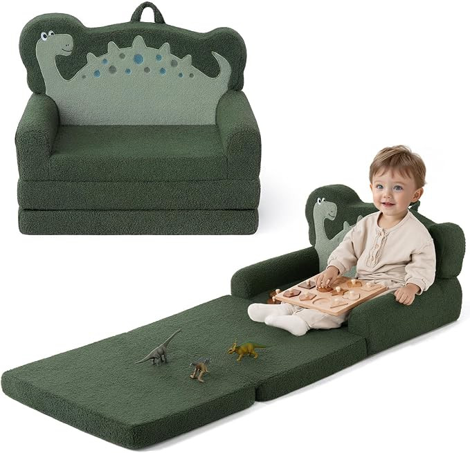 Blissful Diary Kids Couch, 2-in-1 Soft Kids Sofa, Kids Sofa Chair, Comfy Kids Furniture for Playr... | Amazon (US)