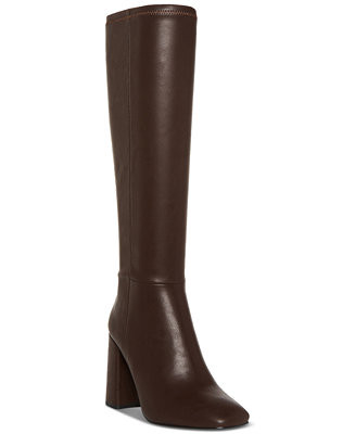 Madden Girl Women's Winslow Block-Heel Stretch Dress Boots - Macy's | Macys (US)