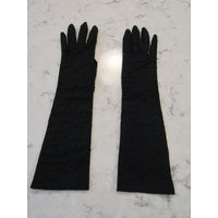 Vintage 14"" Black Stretch Lace Bracelet Length Gloves Size 6 To 1/2 Glove Auction # 18, 039-0820-6666 | Etsy (US)