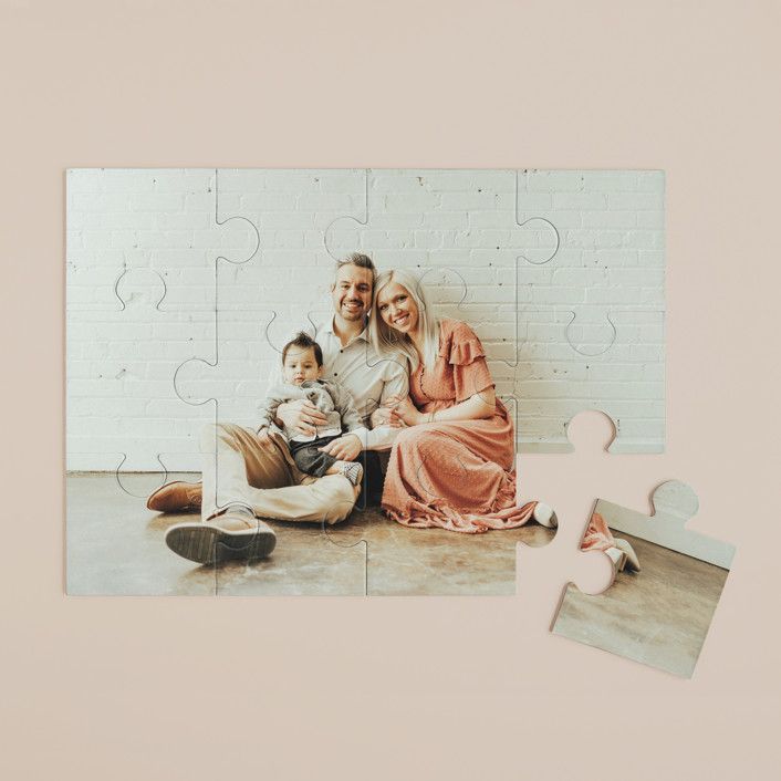 "The Big Picture" - Customizable 12 Piece Custom Puzzle in White by Minted Custom. | Minted