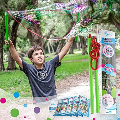 WOWMAZING Giant Bubble Kit: Kit Plus: (7-Piece Set) Great Value - Big Bubbles kit Including Big B... | Amazon (US)