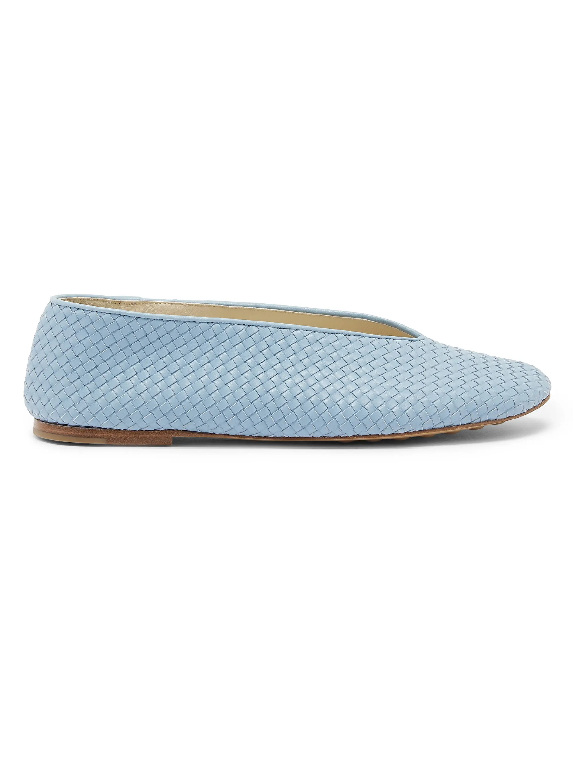 Rosa Intrecciato Leather Flats | Saks Fifth Avenue