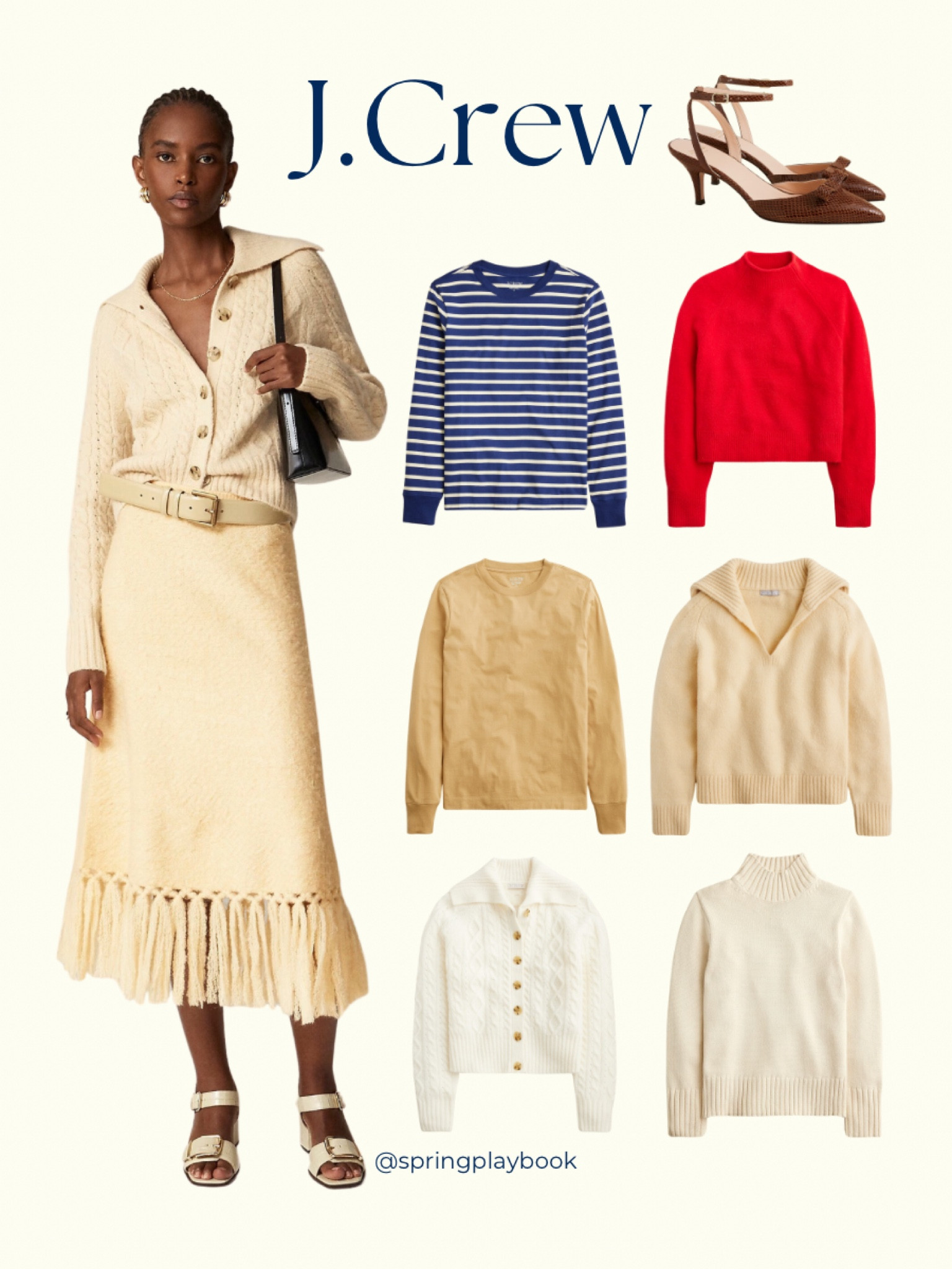 J.Crew new fall arrivals, for Springs

I love this sweater skirt combo for all Springs! As well as these snake print brown heels with a tiny structured bow. 

Historically this navy is #hocbrightnavy. And this Red is bright for Clear Springs!

#createdcolorful #createdcolorfulspring #hocspring #tcispring #pcaspring #lightspring #warmspring #truespring #brightspring #clearspring #paintboxspring #bluespring

#LTKStyleTip #LTKWorkwear #LTKSeasonal