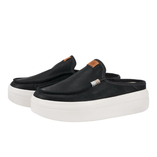 Austin Lift Leather Women - Black | HEYDUDE