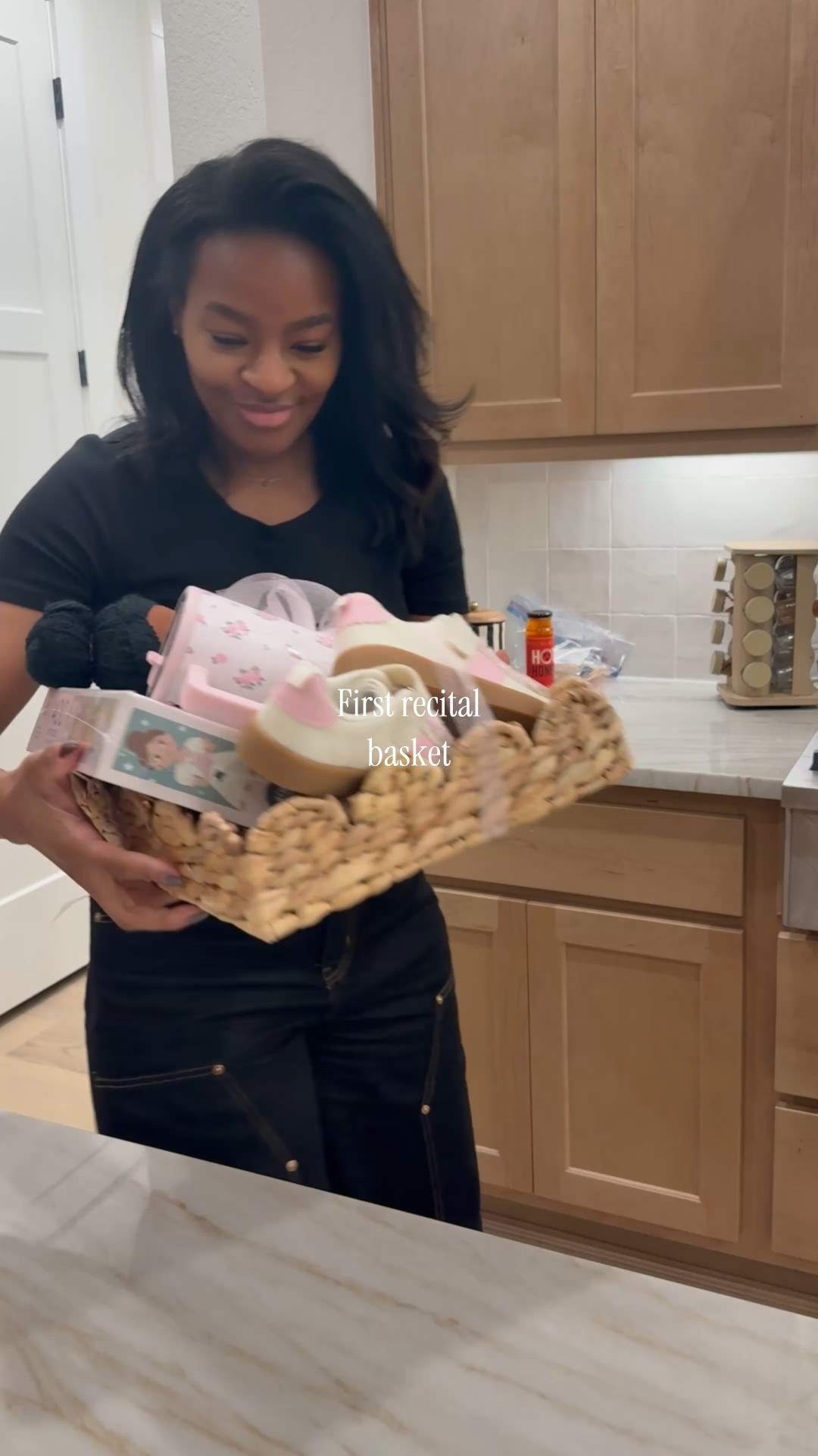 First recital basket 🩰🎀 Short queen had her first recital today, so of course I had make her a little toddler basket full of goodies 🤩💕 

#LTKKids #LTKmomlife