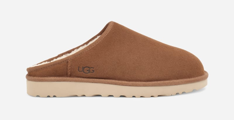 UGG® Men's Classic Slip-On Sheepskin Slippers in Chestnut, Size 13 | UGG (US)