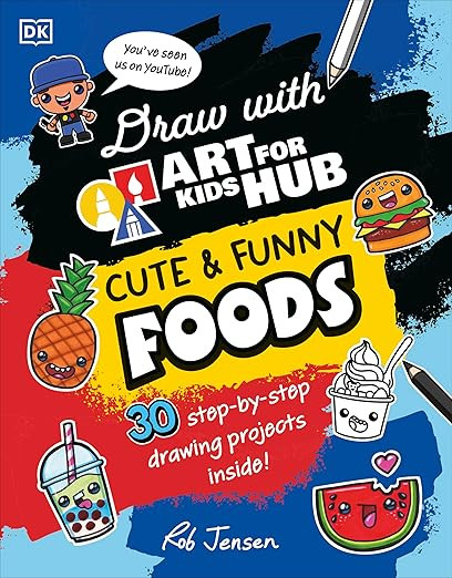 Draw with Art for Kids Hub Cute and Funny Foods | Amazon (US)
