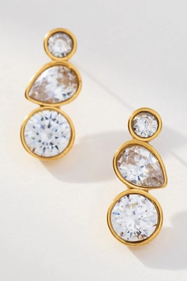 Mixed Crystal Drop Earrings | Anthropologie (US)