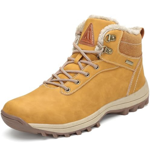 Mishansha Snow Boots for Women – Waterproof Winter Hiking Boots with Warm Fur Lining, Anti-Slip Sole, Insulated Outdoor Cold Weather Booties | Amazon (US)