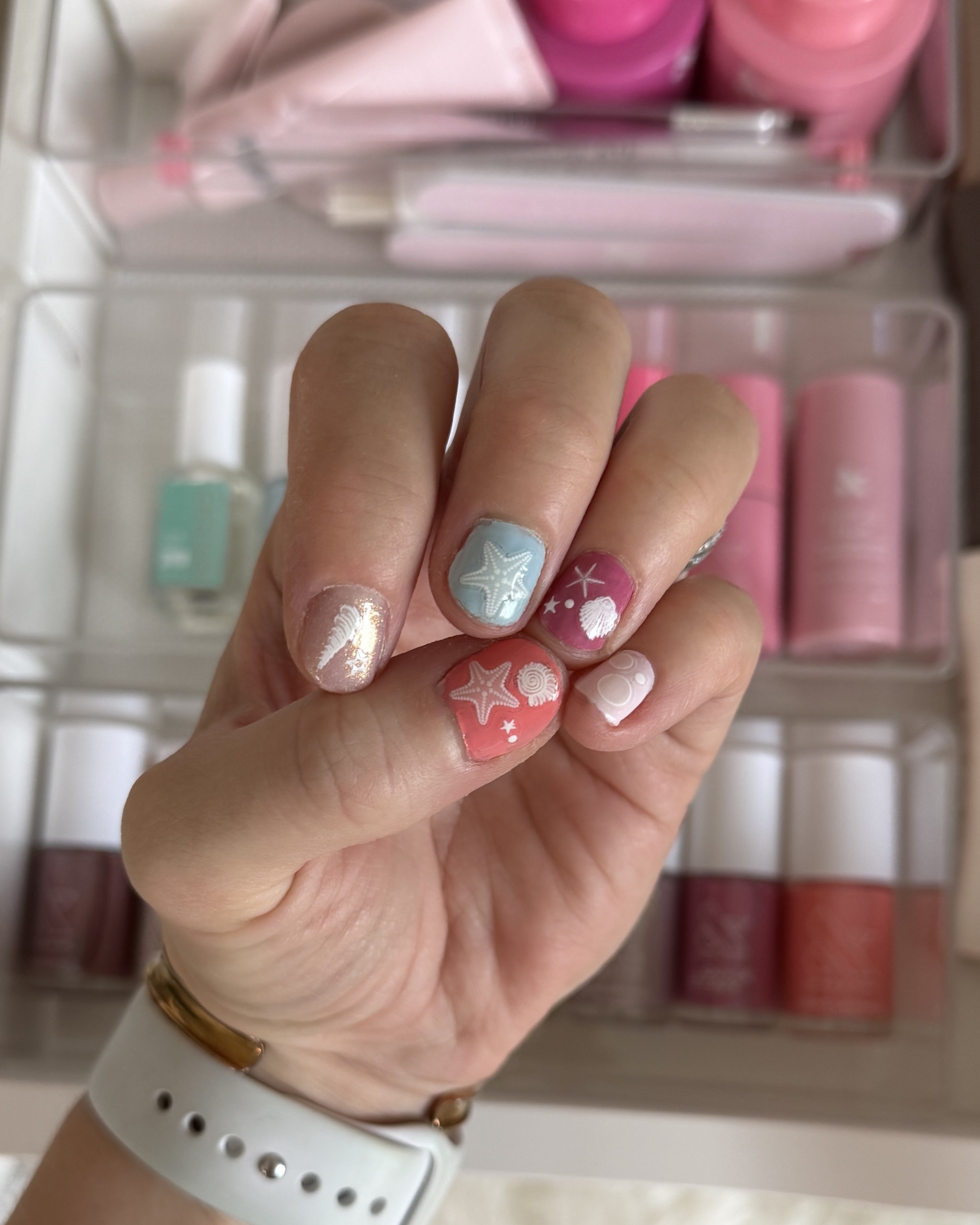 Under the Sea manicure 🐚 ONEder the Sea first birthday party theme nails. Easy to apply sea themed nail decals from Amazon.

#LTKParties #LTKFindsUnder50 #LTKBeauty