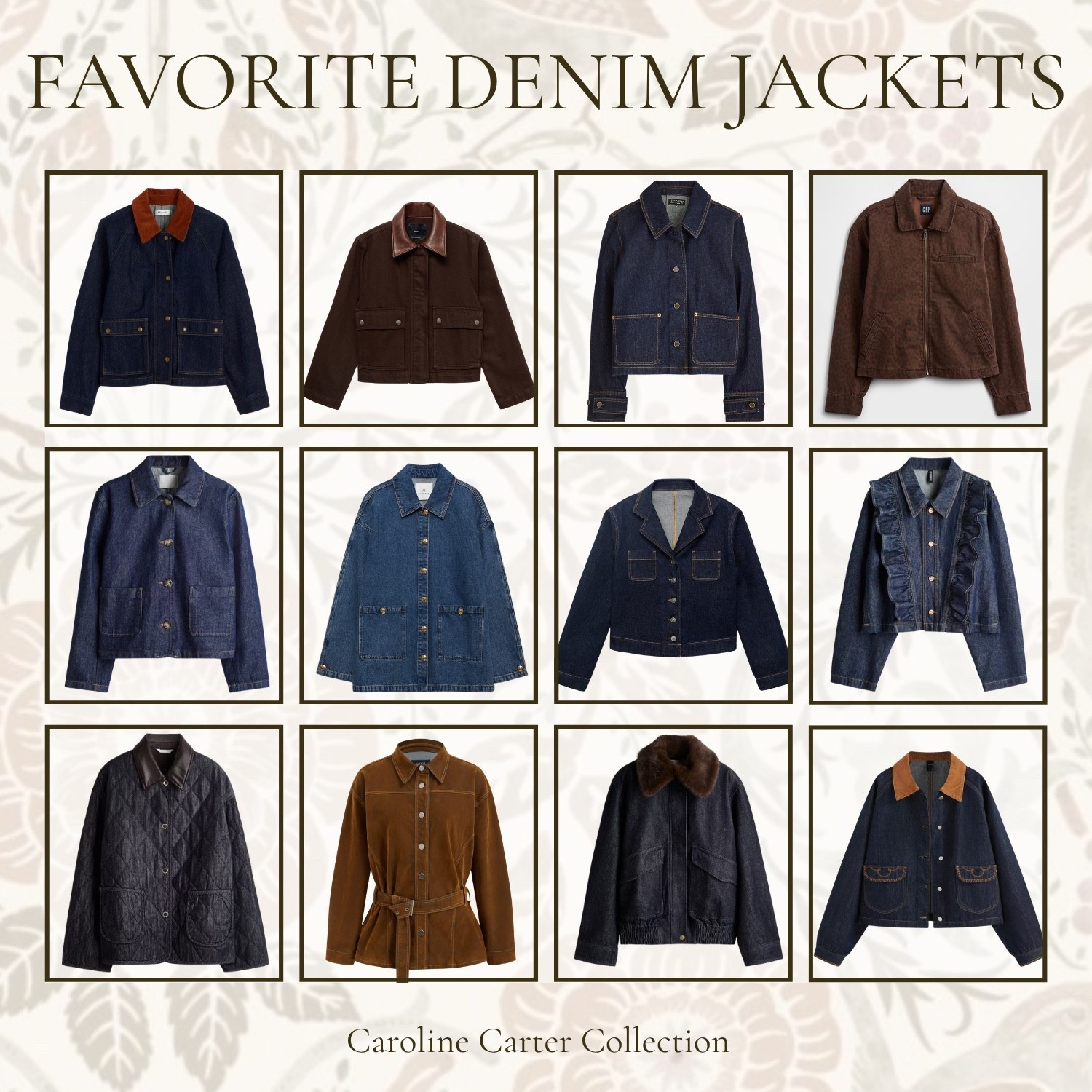 Timeless denim meets classic fall textures 🍂 My favorite jackets for layering this season — from corduroy collars to quilted details.

denim jacket, fall fashion, classic style, timeless pieces, outerwear, fall layers, quilted jacket, corduroy collar, capsule wardrobe, Caroline Carter Collection, preppy style, coastal classic, grandmillennial style, fall outfit inspo

#LTKStyleTip #LTKSeasonal #LTKFindsUnder100