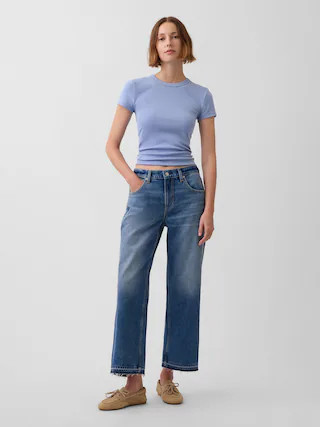 Low Slung Relaxed Crop Jeans | Gap (CA)