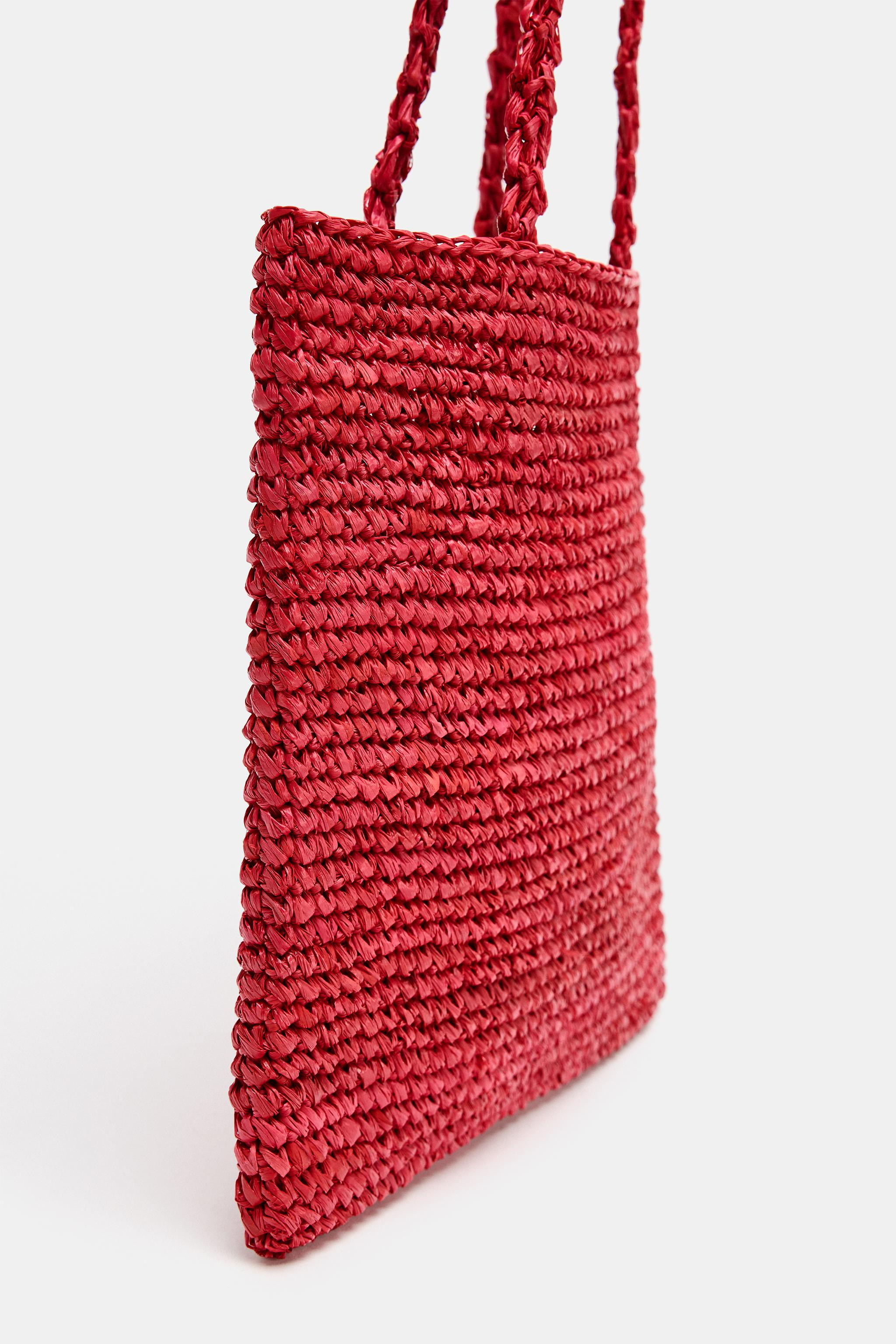 MINI RAFFIA TOTE BAG | Zara UK