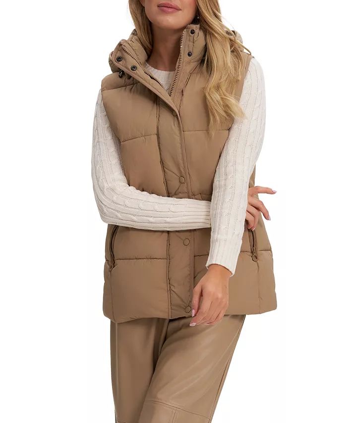 NOIZE Women's Mid Length Vest with Removable Hood & Reviews - Coats & Jackets - Women - Macy's | Macys (US)