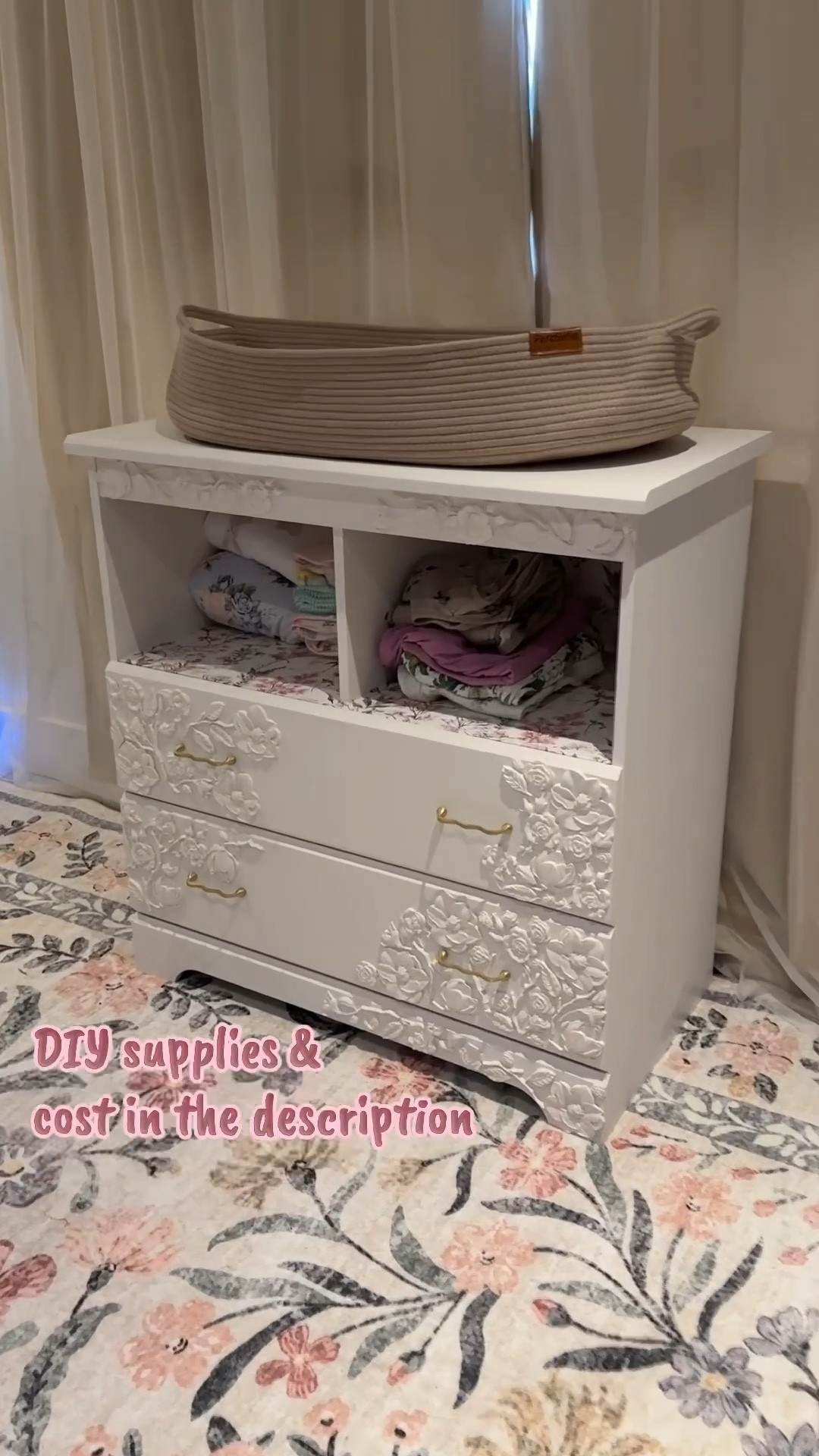 DIY anthropology, flower dresser for my daughter‘s bedroom 🥰

The handles I picked out I got from hobby lobby for about $14 total

I tried adding a few peel and stick wall paper options that I used but I could not get the link to go. But just pick out a pretty pattern that you love and it will look great🥰


#LTKBaby #LTKHome #LTKKids