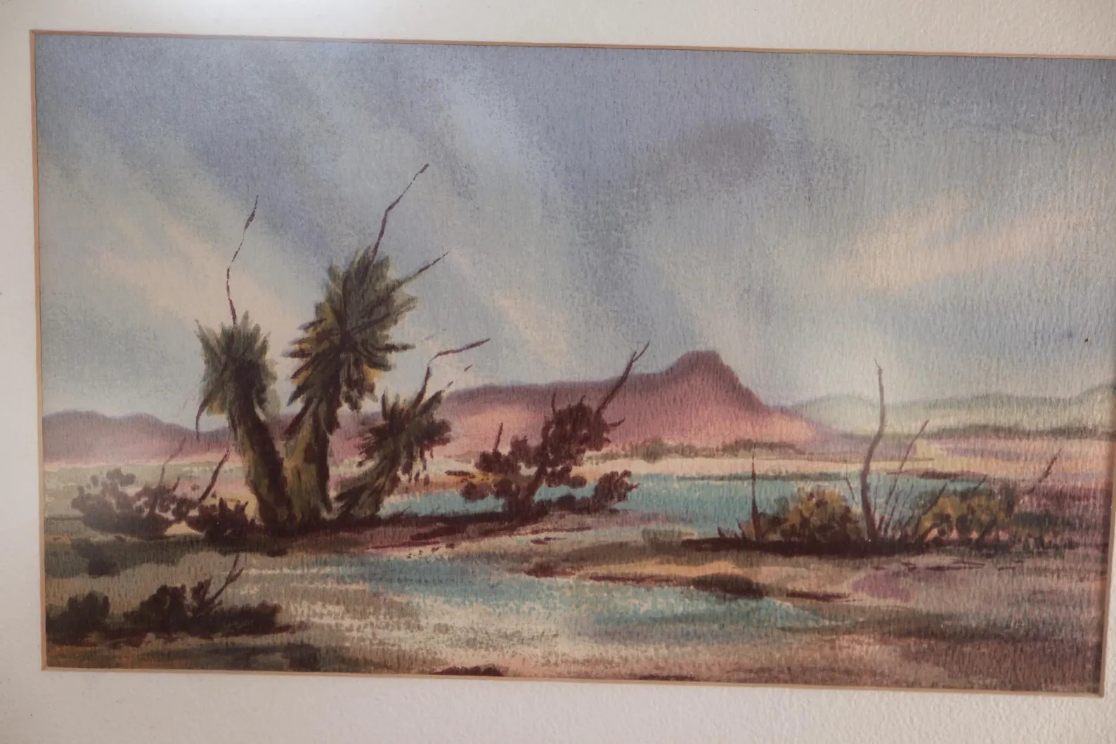 Vintage Desert Watercolor - Mojave Desert - Yucca - Landscape Watercolor Painting - Desert Painti... | Etsy (Global)