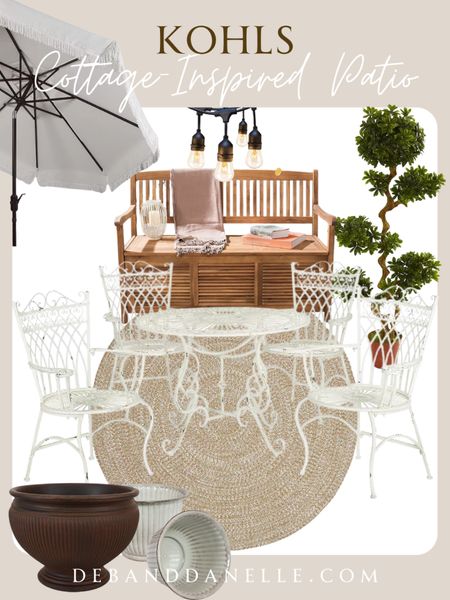 Kohls has some beautiful outdoor furniture and decor available. This table and chair set is giving me major cottage vibes. This would look amazing by our garden area. #outdoor #home #patiofurniture #table #chairs #kohls

#LTKSeasonal #LTKhome