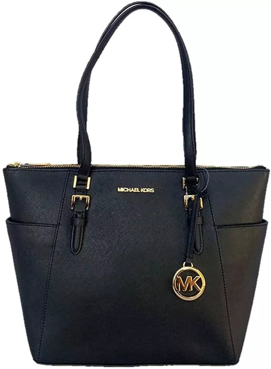 Michael Kors Charlotte Large Top Zip Tote Saffiano Leather in