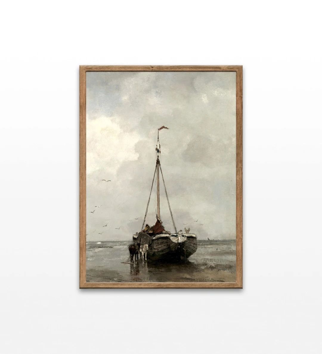 Fishing Boat Paintings, Vintage Coastal Prints, Home Decor, Beach  Wall Art, Downloadable Prints | Etsy (US)