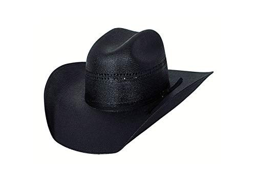 Bullhide Straw Collection Men's Gold 10x Linen Straw Western Cowboy Hat, 4" Brim, Black, 6 3/4 | Amazon (US)