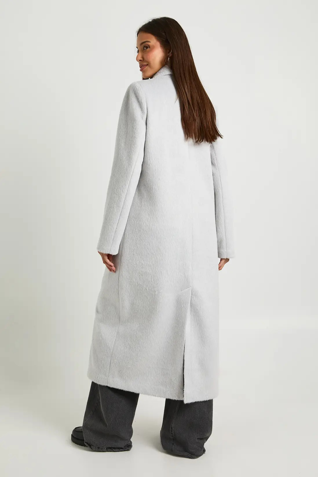 Textured Wool Blend Coat | boohoo (US & Canada)