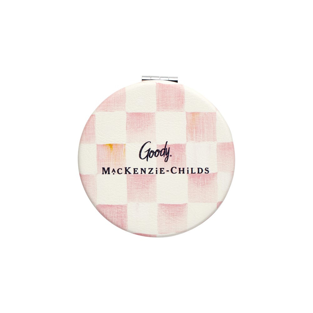 Goody Rosy Check Compact Mirror | MacKenzie-Childs