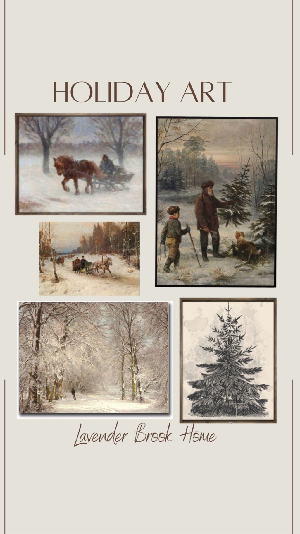 Vintage Holiday Art 

#LTKHome #LTKSeasonal